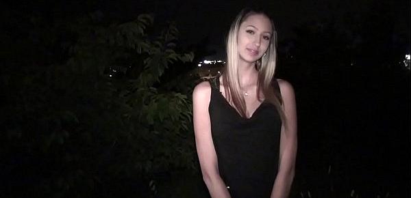  Dogging with a gorgeous teen girl and anonymous guys Part 1